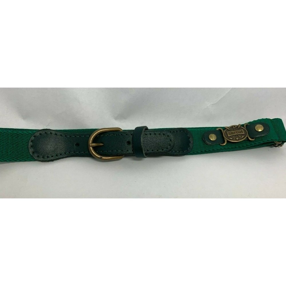 Green Elastic GOLF Belt   | Made in France